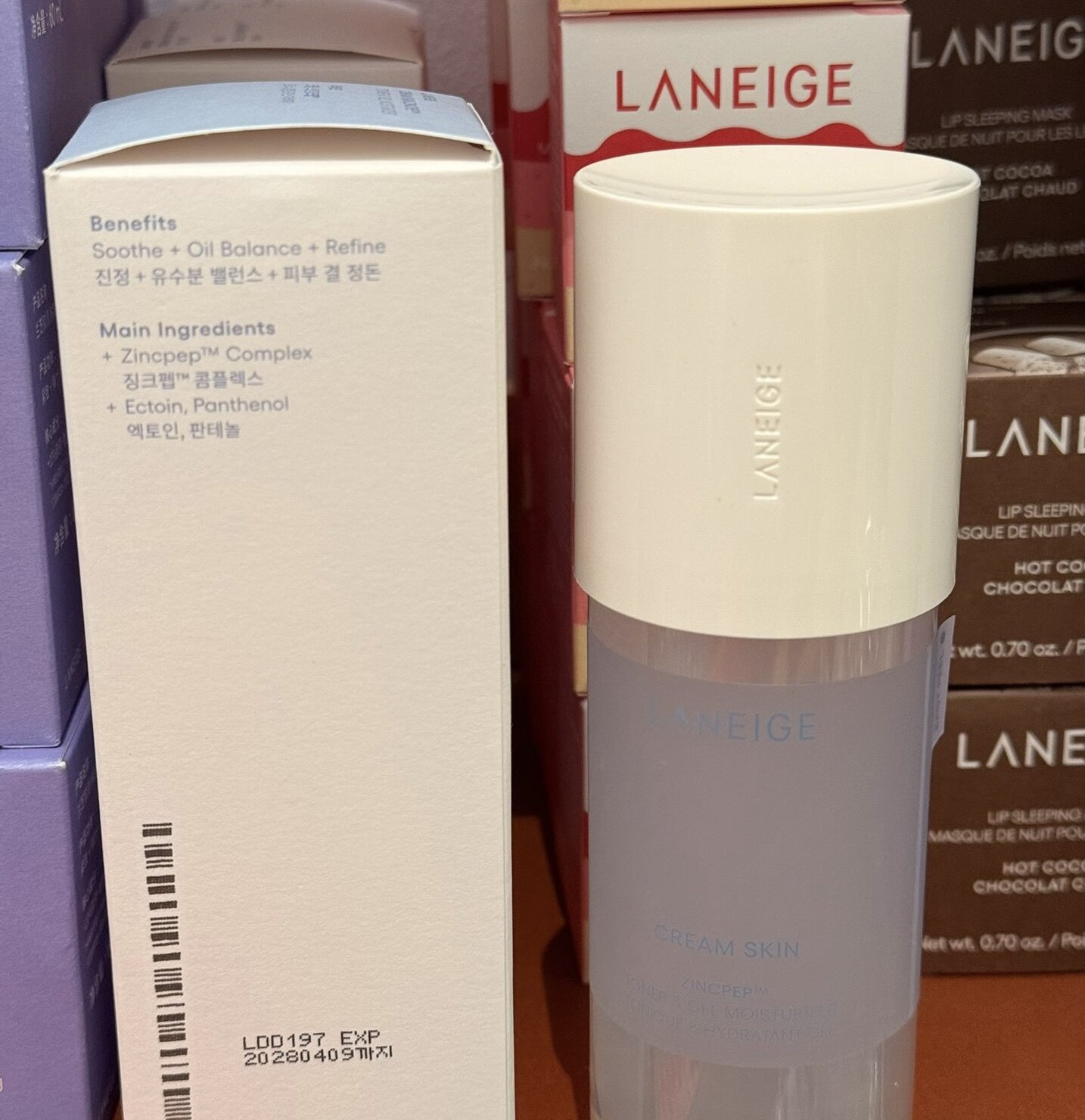 【韩国正品】Laneige兰芝锌多肽精萃盈润爽肤水170ml补水牛奶水
