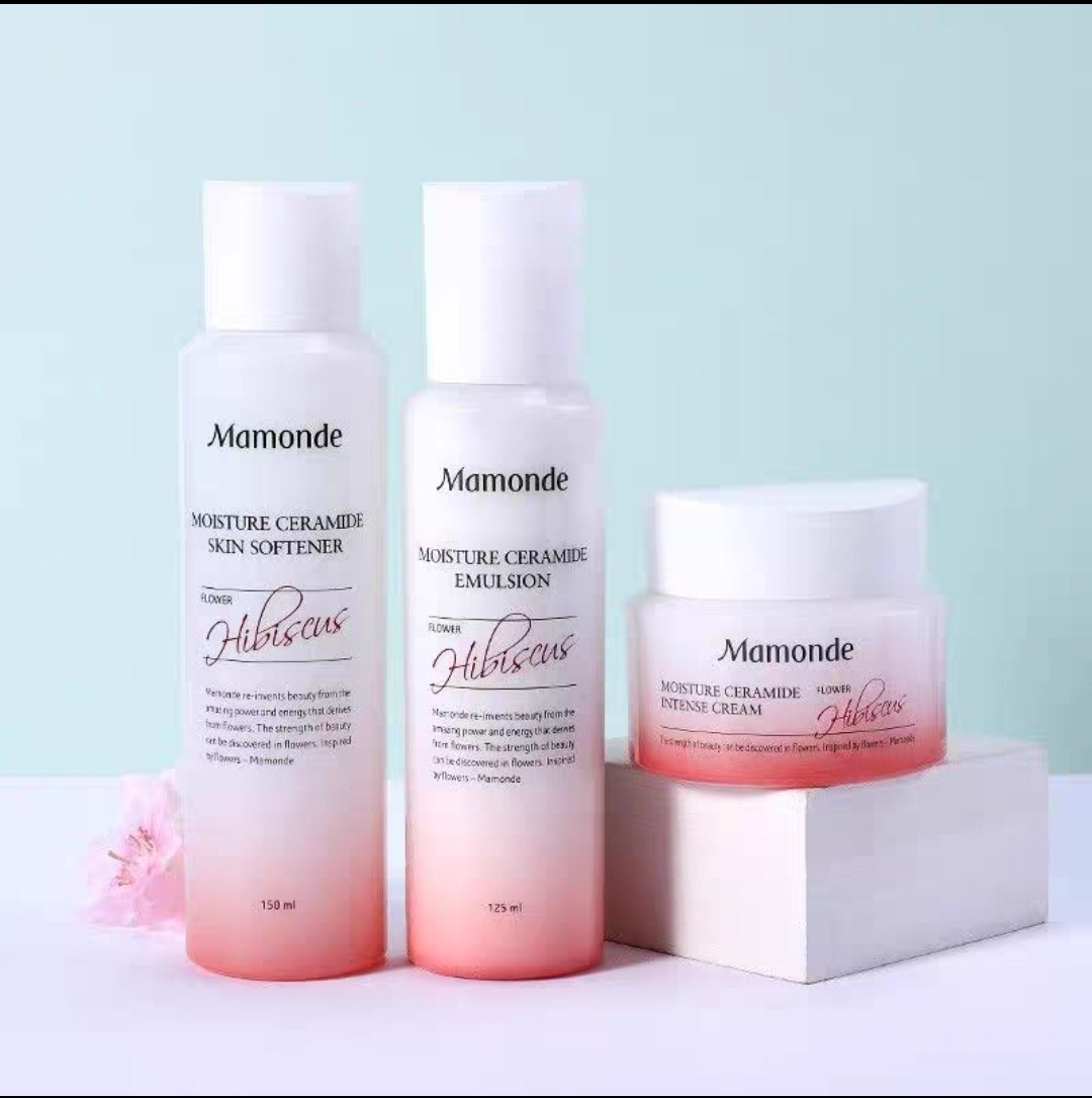 【韩国正品】mamonde梦妆木槿花水源精华水乳面霜套装木槿水源补