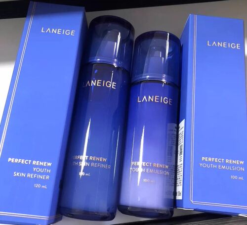 【韩国正品】Laneige兰芝致美青春紧颜水乳套装细肤露保湿亮肤持