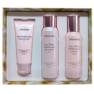 【Mamonde】到25年3月梦妆花萃水乳洁面护肤套装净白透亮保湿滋润