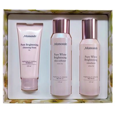 【Mamonde】到25年3月梦妆花萃水乳洁面护肤套装净白透亮保湿滋润