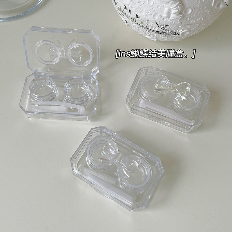 ins高级感免拧盖透明隐形眼镜