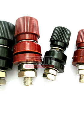 JS-333接线柱6mm接线柱333A接线柱m6螺杆焊机接线柱 黑色