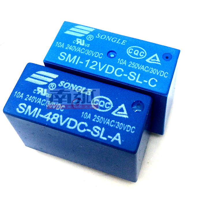 焊机常用继电器SMI-12VDC-SL-C松乐继电器SMI-48VDC-SL-A 12V 48V图片