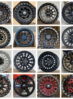 适用于16寸三菱帕杰罗V73改装大通H5猎豹坦克300负值越野轮毂BJ40