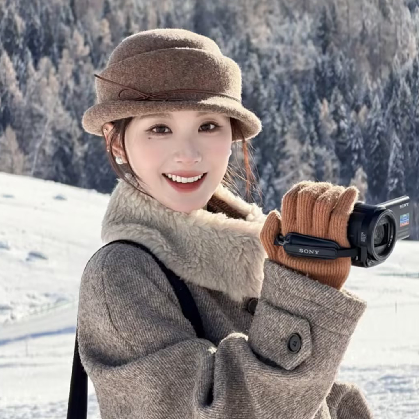 千金优雅留洋卷边礼帽女冬高级感赫本风渔夫帽子时尚显脸小贝雷帽