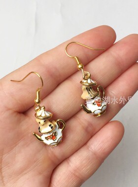 AS-SS-025 森林仙子!外贸出口英国原单 珐琅彩耳坠耳饰可爱小动物