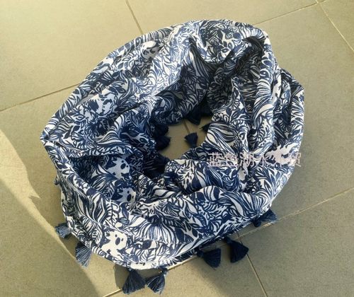 外贸出口美国流苏大围脖考拉图案