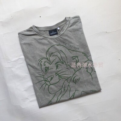 CL-NY-105 男女皆宜!可配情侣款 外贸出口美国原单 水洗棉短袖T恤