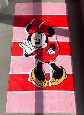 JJZS-MJ-270 可爱又好看!外贸出口美国原单 纯棉割绒大浴巾沙滩巾