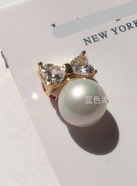 AS-SS-025 绝美 黄铜镀真金仿珍珠钻石!外贸出口美国轻奢原单耳坠