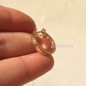 AS-SS-050 大牌打标 奢侈外贸出口美国原单镀K金首饰 耳饰耳环