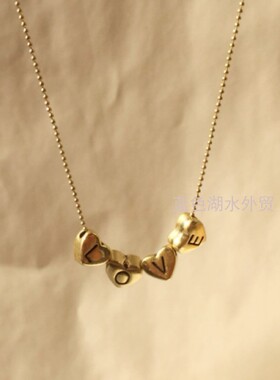 AS-SS-017 经典美式大牌 外贸出口美国原单 定制带标尾链项链首饰