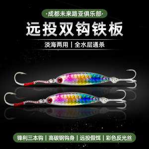 未来路亚铁板超远投全泳层路亚饵10/14/17/21g翘嘴鲈鱼亮片假饵