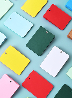 吊卡彩色挂牌标签多种色彩纸好写字空白内容颜色分类识别记录包装