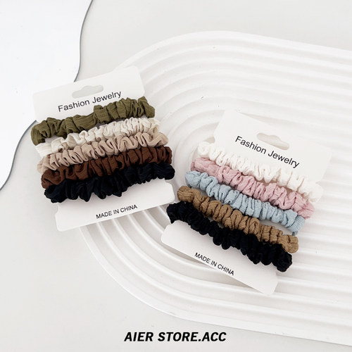 chuqi store/小肠发圈简约高弹力耐用2024新款发绳高马尾皮筋头饰