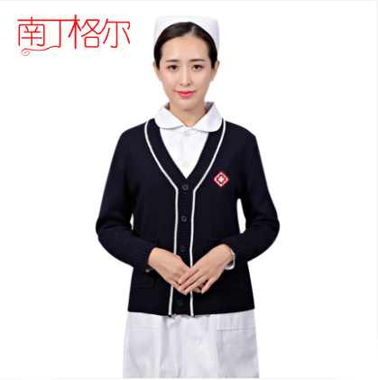 南丁格尔护士毛衣女外套护士服针织衫开衫外搭加绒保暖加厚款正品