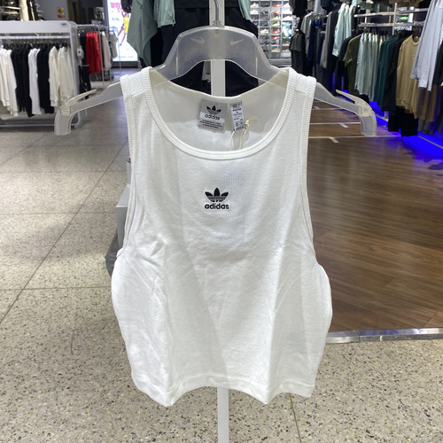 阿迪达斯三叶草无袖运动工字背心经典修身舒适上衣 JC9007 KD3822