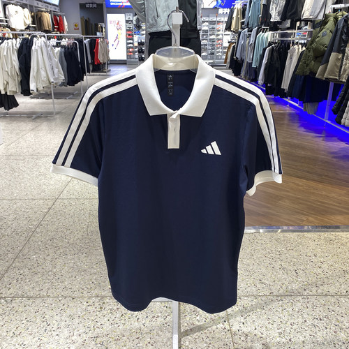 阿迪达斯男速干透气短袖POLO衫