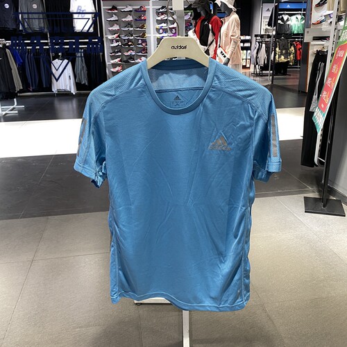 Adidas男子夏季速干透气训练短袖