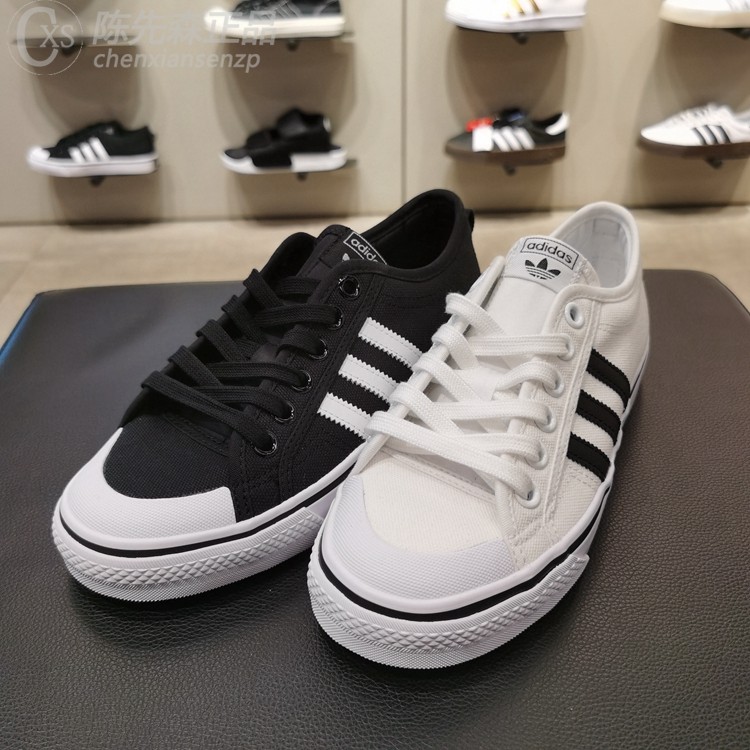 阿迪达斯2020夏三叶草男女复古NIZZA低帮透气耐磨帆布板鞋 CQ2333,运动鞋new,板鞋,淘宝优惠券,粉丝福利购,淘宝优惠卷