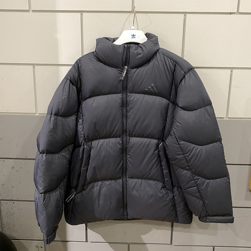 阿迪达斯男士立领拒水防风羽绒服