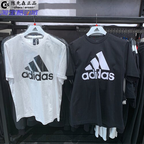 AdidasT恤男春季新款圆领透气