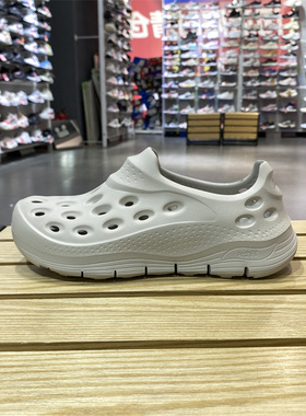 斯凯奇男子2024夏运动休闲户外防滑一脚蹬沙滩洞洞鞋凉拖鞋243240