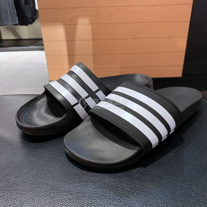 阿迪达斯拖鞋男女2019夏沙滩一字凉鞋G15890 F35543 AQ1701 35539