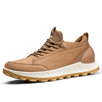 悍途男款头层牛皮秋冬防滑防水透气轻便城市旅行徒步鞋110240