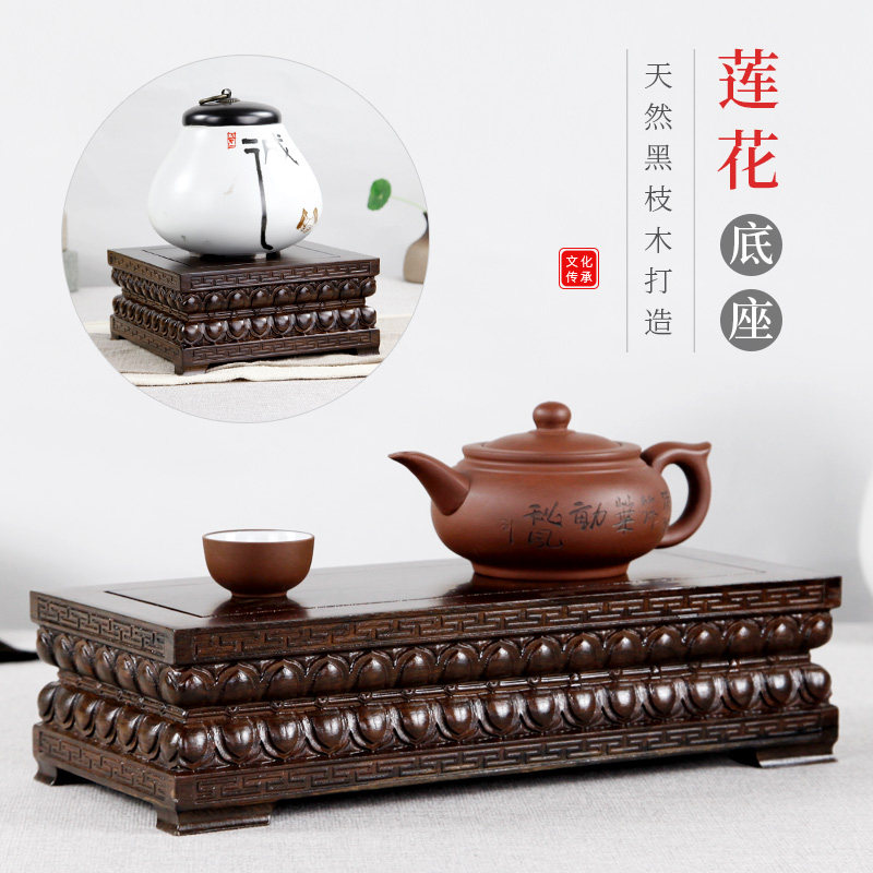 黑檀木观音加高供奉关公佛像底座