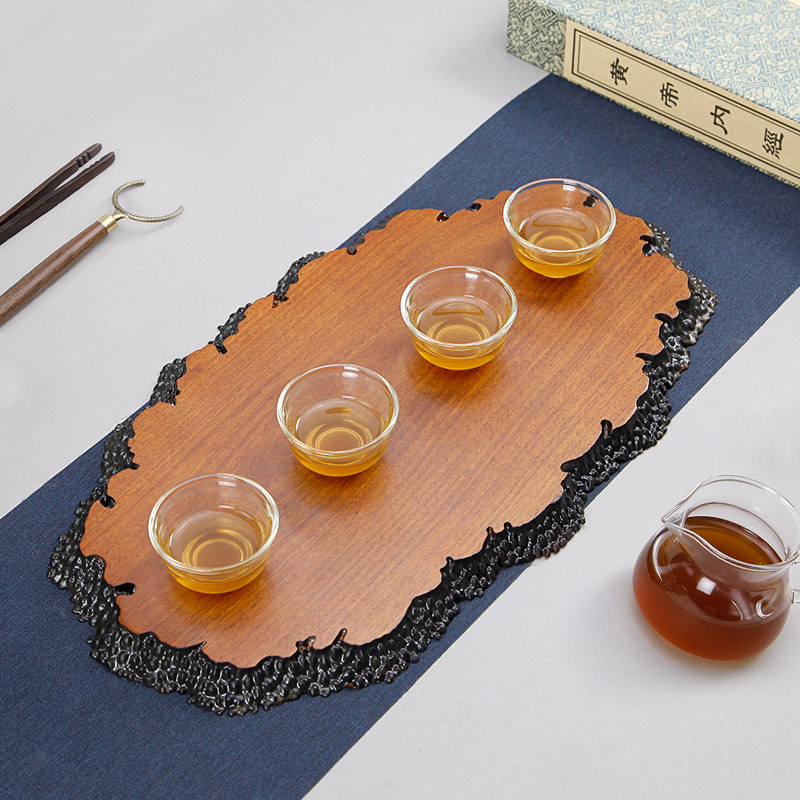 实木中式风托盘功夫茶具