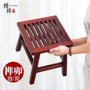 红木小板凳红贵宝黑枝木仿古四方儿童小矮凳换鞋凳小孩凳洗脚凳子