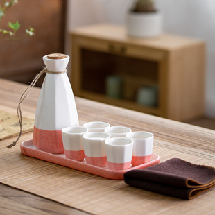 清酒杯烈酒杯家用温酒器烫酒碗清酒壶酒杯酒具小酒盅 陶瓷酒具套装