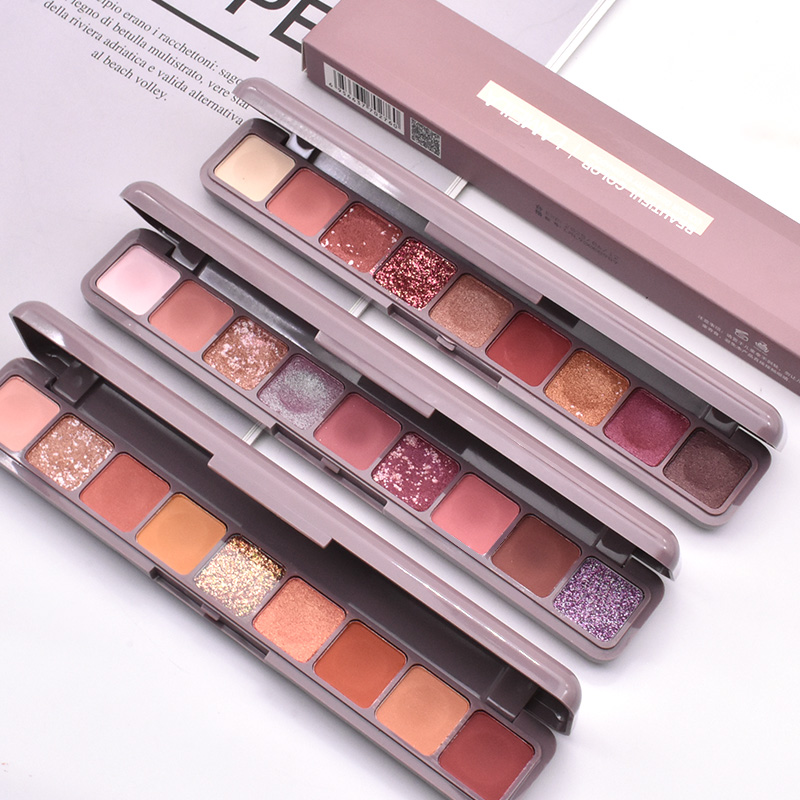 键盘指尖眼影盘闪粉平价学生ins