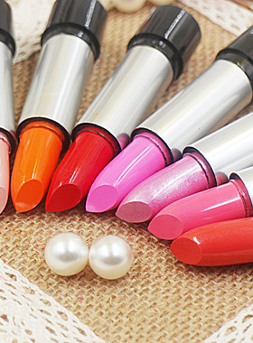 9.9元包邮 恒芳Balm 肉色裸色橘色粉大红色口红 炫彩易上色唇膏