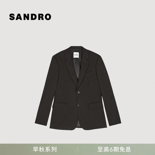 SANDRO单排扣休闲西装外套