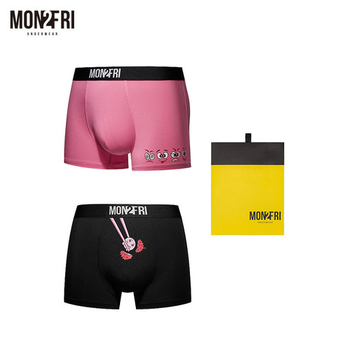 MON2FRI趣味卡通图案莫代尔透气