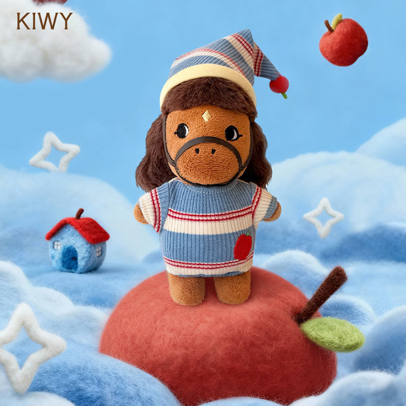 意大利Kiwy本命年小马WIWI玩偶挂件马年毛绒包挂新年礼物一马当先