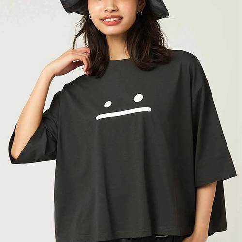 半袖超宽松oversized精梳纯棉tee