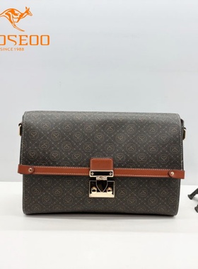 SEOSEOO九州袋鼠女包2026新款商场同款时尚印花信封包斜挎包78701