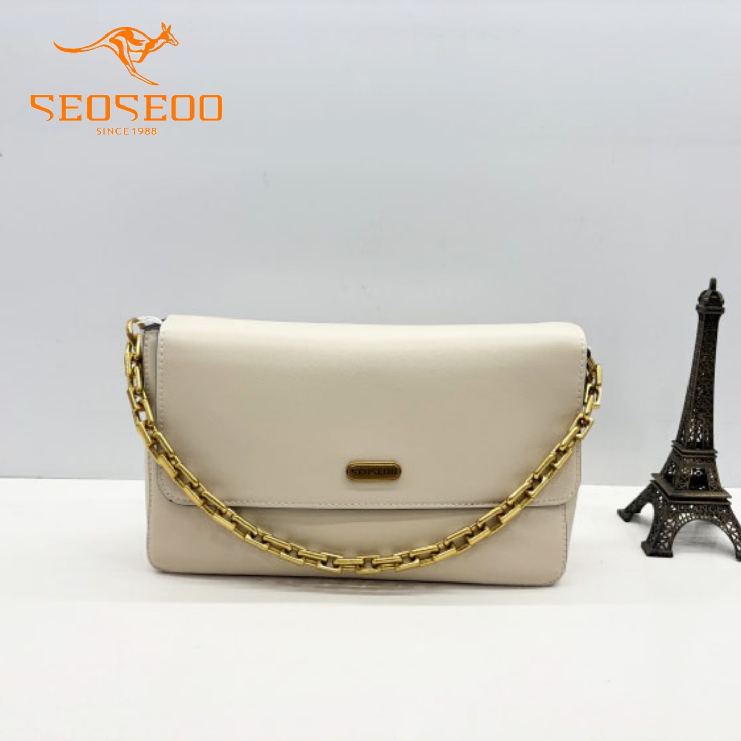 SEOSEOO/九州袋鼠小方包链条女包