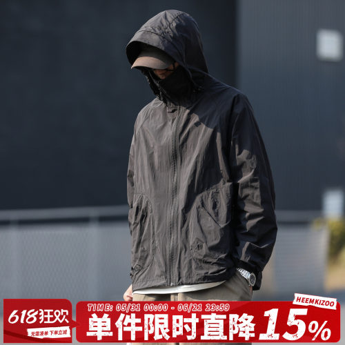 UPF50+嘿马七作户外工装防晒衣男