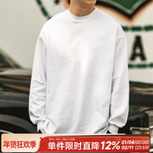 T恤圆领休闲打底衫 300g精棉HEEMKIZOO原创日系春秋季 男长袖 情侣潮