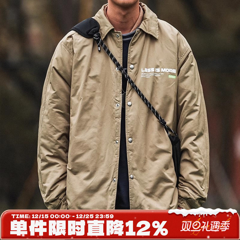 嘿马七作现货男冬季飞行员休闲棉衣冲锋衣情侣宽松棉服外套潮