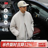 3M新雪丽棉嘿马七作复古冬季 休闲轻量化立领棉衣外套 棉服男士