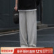 290g嘿马七作日系复古春夏新款 子 宽松裤 男士 直筒休闲打褶轻薄卫裤