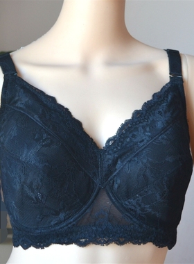 大码内衣文胸薄款胖mm聚拢全罩杯大罩杯大号大胸显小胸罩110G75H