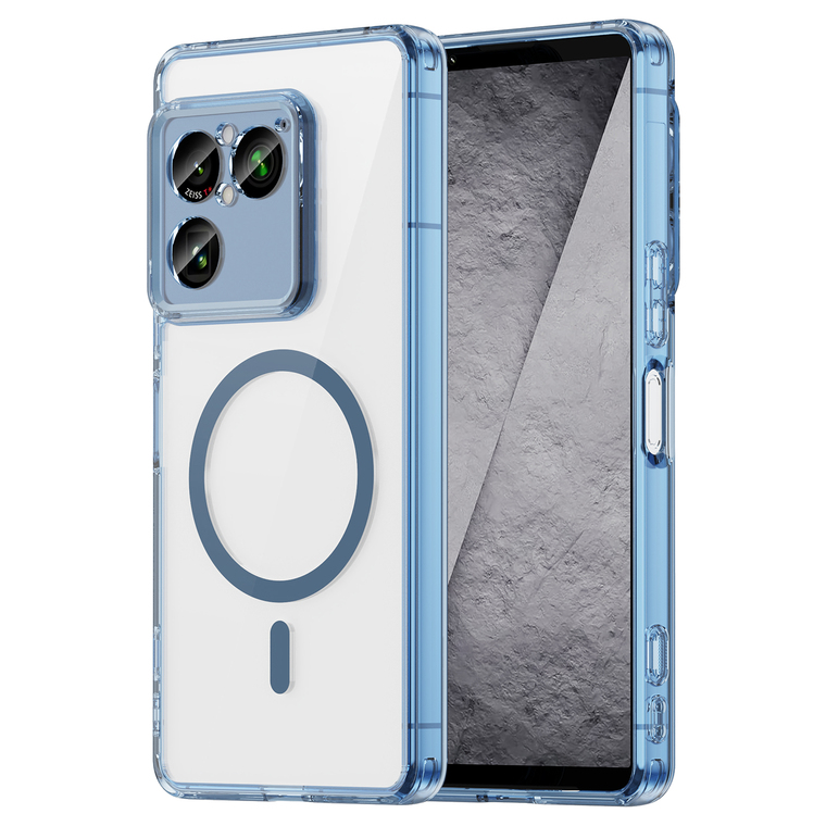 Polished Metal Frame Purple Transparent Sony Xperia Phone Case