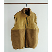 Indigohood秋冬宽松百搭羊羔毛保暖背心无袖 拼接外套马甲vest两色